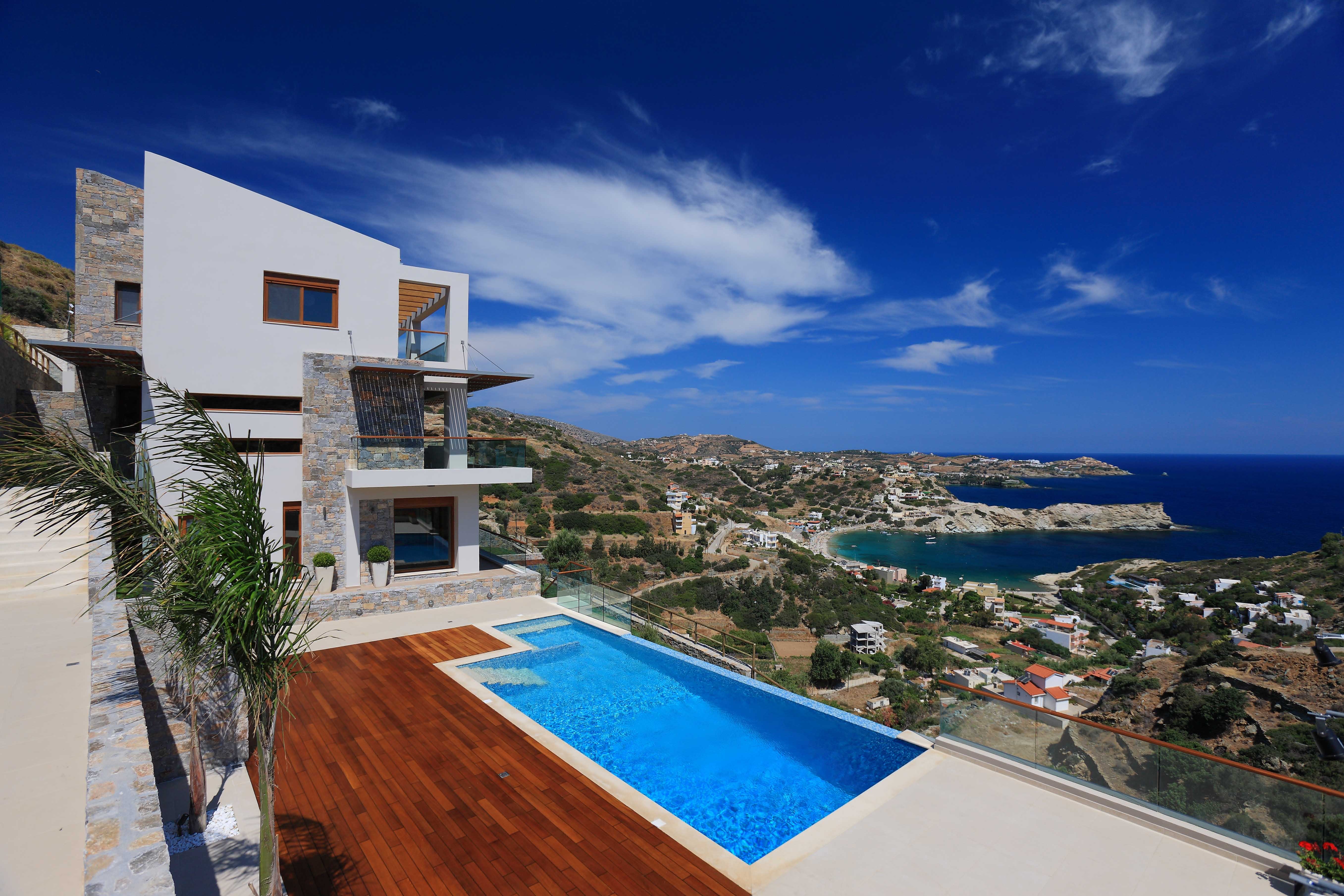 Crète - Hermes Villa avec vue sur la mer et la baie de Lygaria